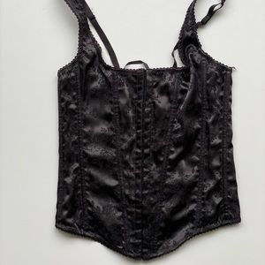 90s / 2000s Y2k Black Corset top